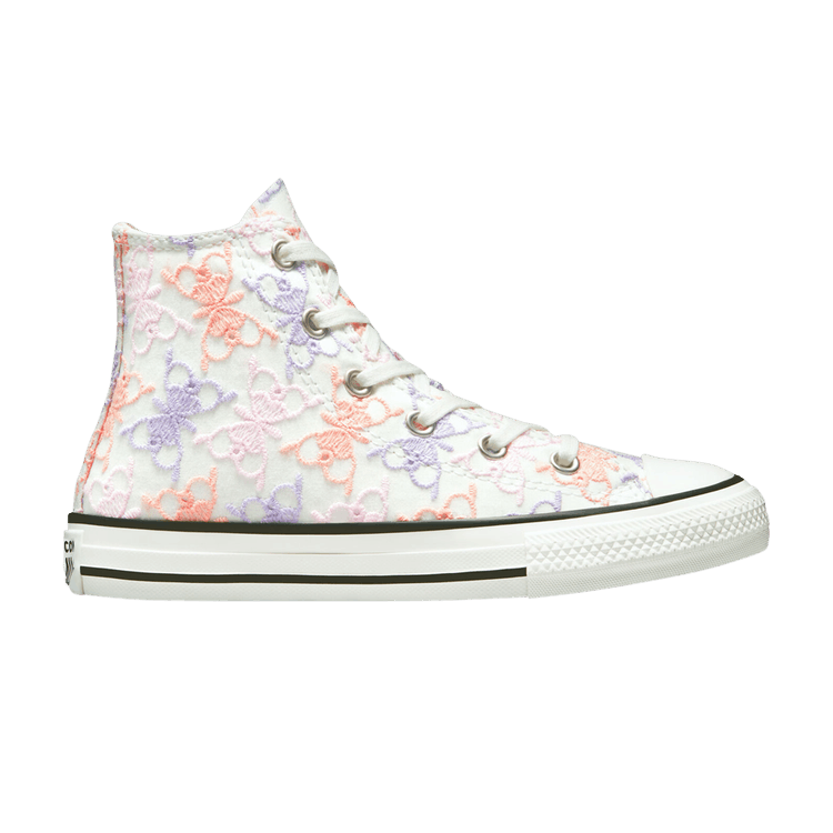 Chuck Taylor All Star High PS 'Butterfly Embroidery - Pale Amethyst'