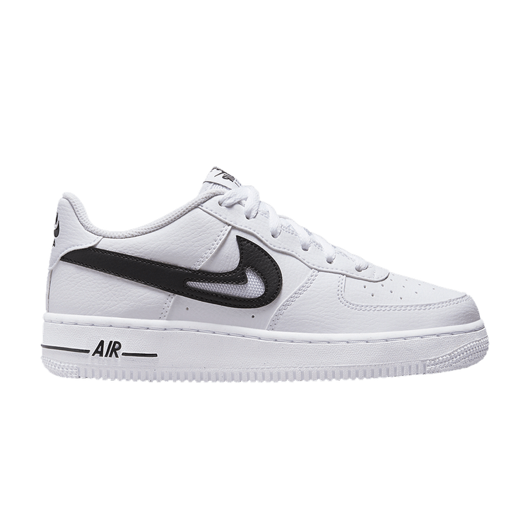 Air Force 1 '07 GS 'Cut Out Swoosh - White Black' - DR7889 100 | Ox Street