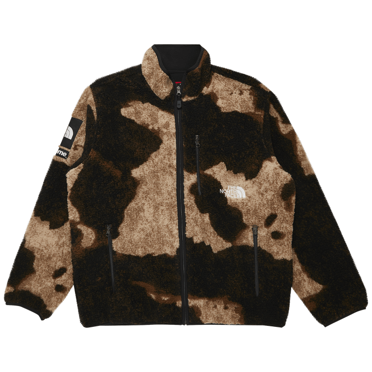 商品画像：Supreme®/The North Face® Bleached Denim Print Fleece Jacket 1