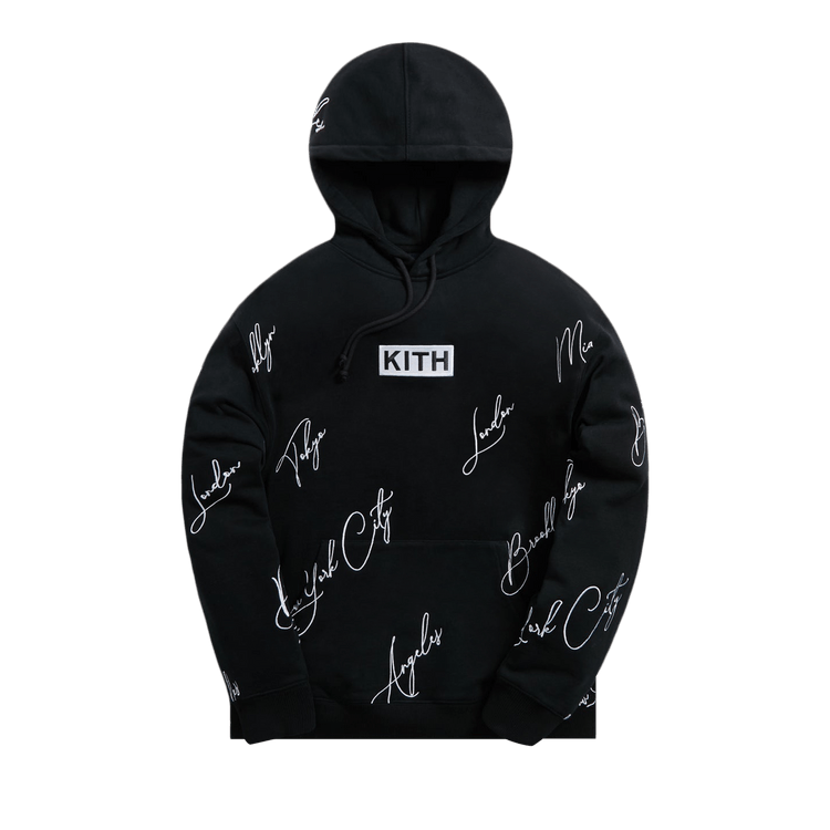 Kith City Script Hoodie Black Culture Circle