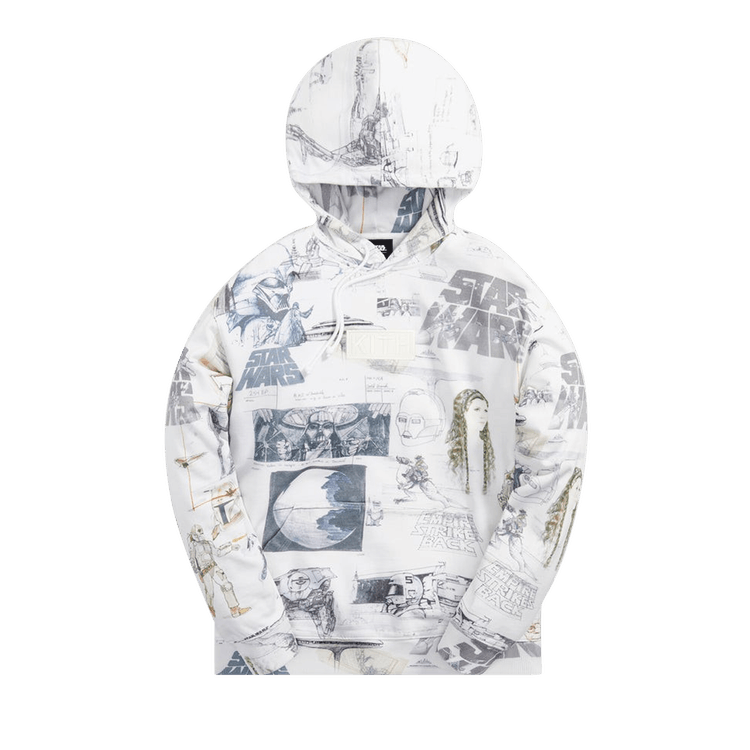 Kith For Star Wars Sketches Hoodie 'White' | GOAT