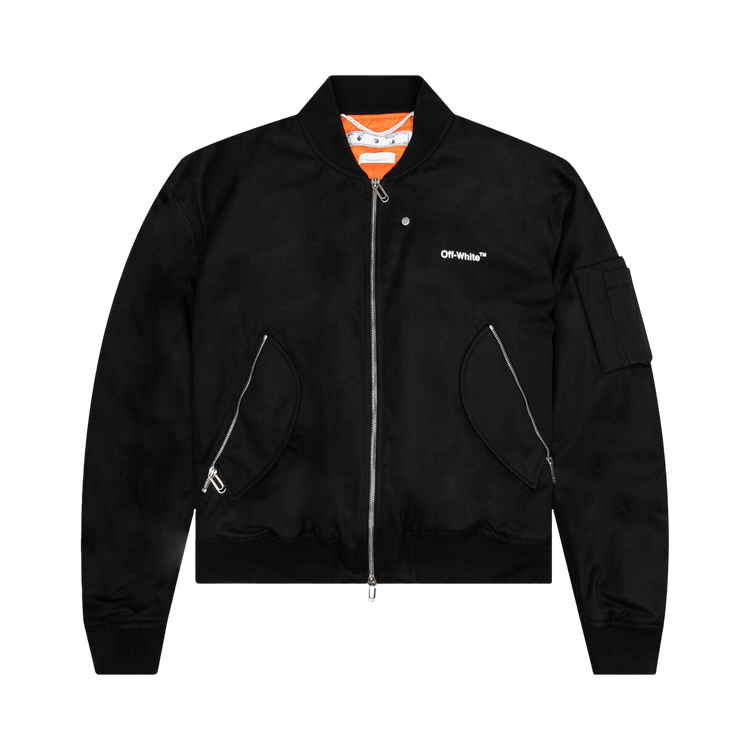 Buy Off-White Diag Tab Bomber Jacket 'Black/White