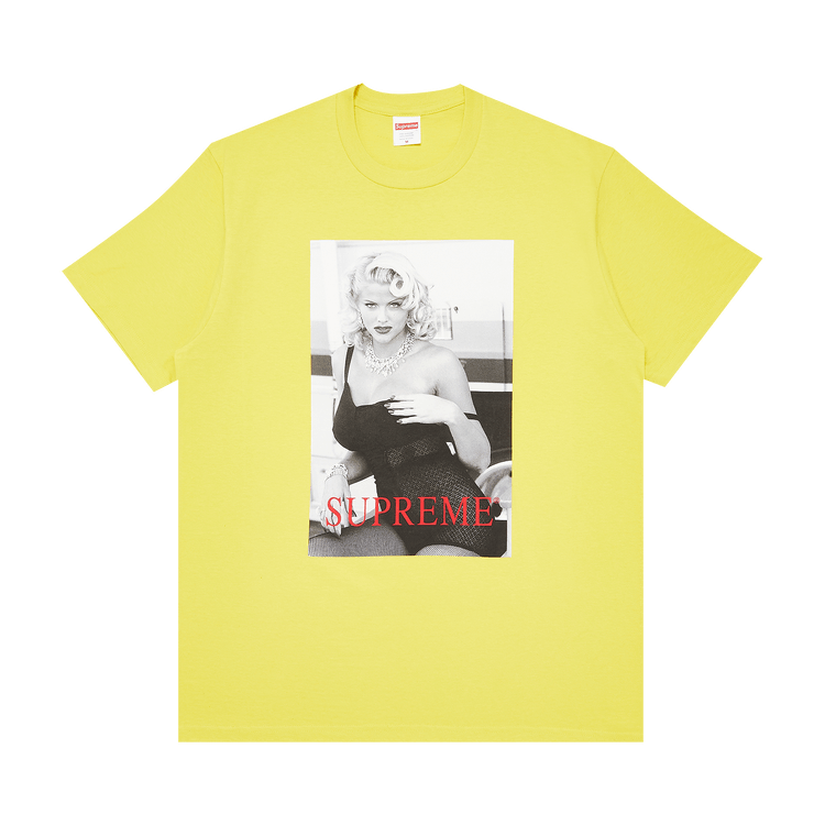 Buy Supreme Anna Nicole Smith Tee 'Lemon' - SS21T16 LEMON | GOAT