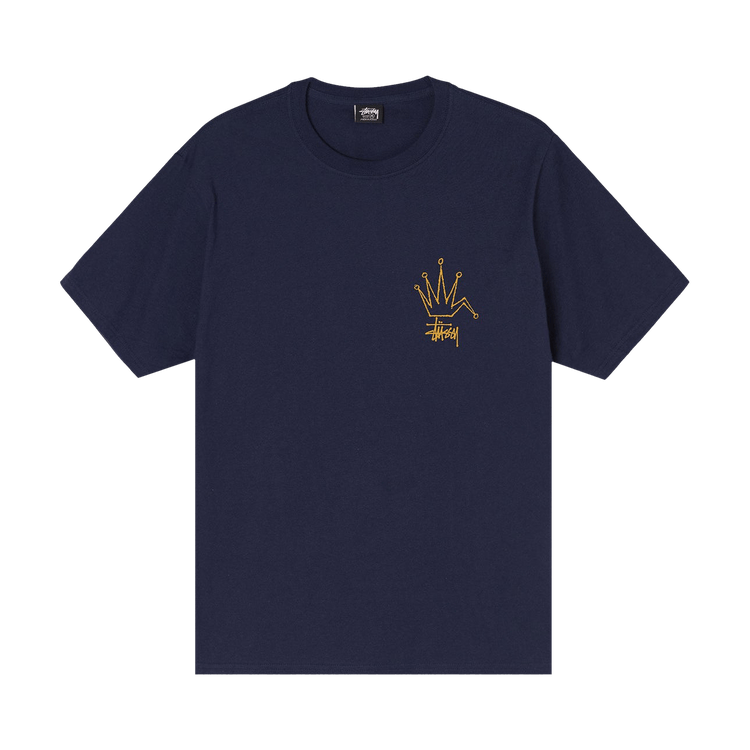 Buy Stussy Broken Crown Tee 'Navy' - 1904738 NAVY | GOAT