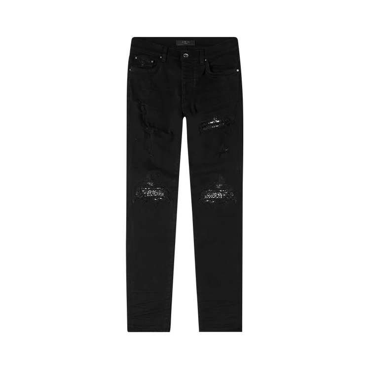 Amiri MX1 Bandana Jeans 'Black' GOAT