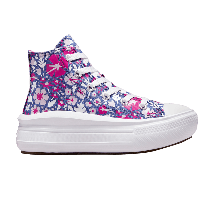 Chuck Taylor All Star Move Platform High PS 'Paper Floral - Washed Indigo'