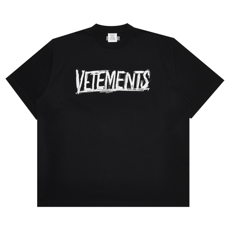 Buy Vetements World Tour T-Shirt 'Black/Silver' - UE52TR270S BLAC