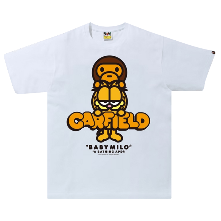 Buy BAPE x Garfield #2 Tee 'White' - 2G23 110 911 WHITE | GOAT