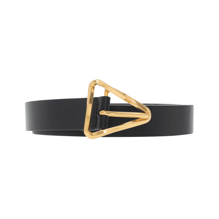 【BOTTEGA VENETA】ベルト Goldバックル Intrecciato Black Watch Intrecciato belt black - Bottega Veneta