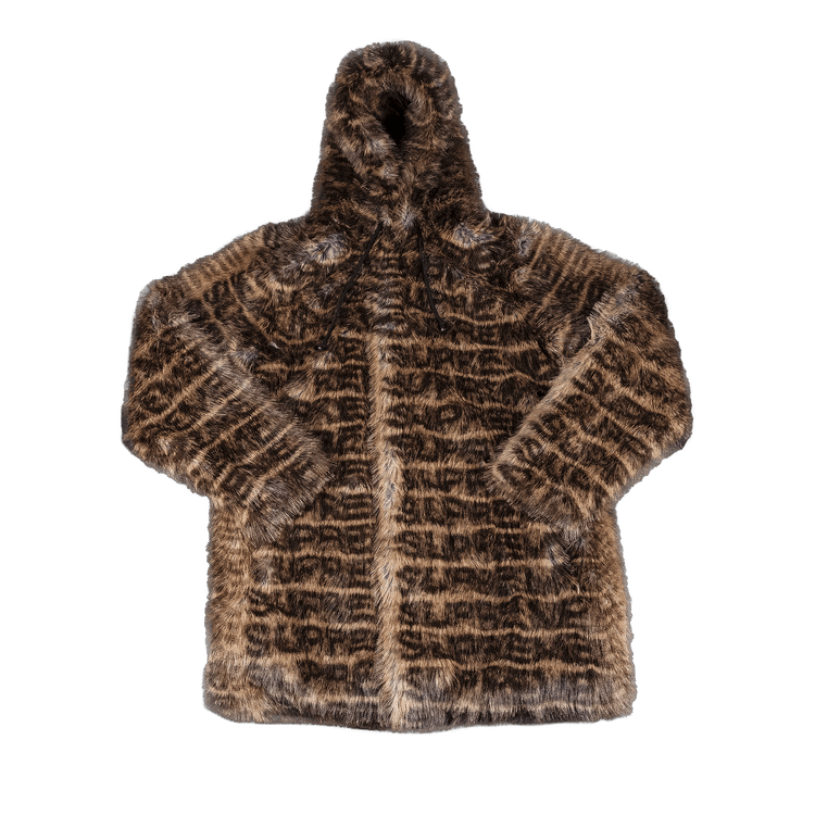 Buy Supreme Faux Fur Hooded Coat 'Brown' - SS22J13 BROWN