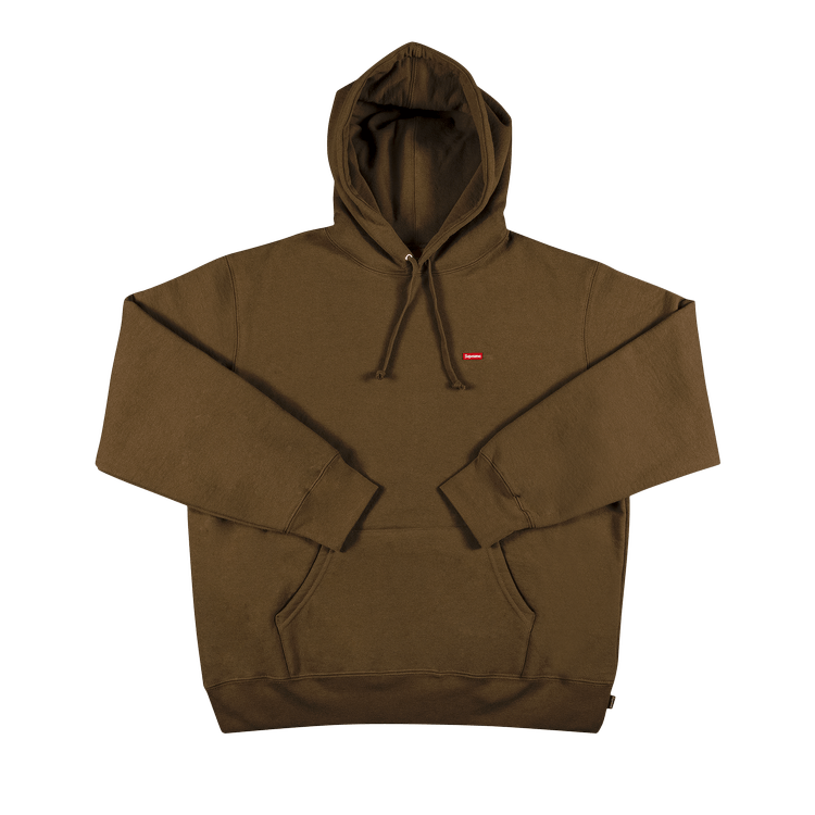 Buy Supreme Small Box Hooded Sweatshirt 'Olive Brown' - SS22SW48