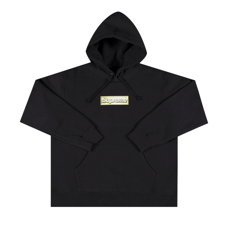 Supreme Bling Box Logo Hooded Sweatshirt 'Black'