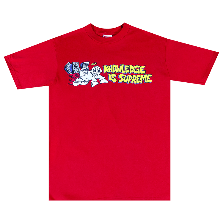 Buy Supreme Knowledge Tee 'Red' - SS22T38 RED | GOAT