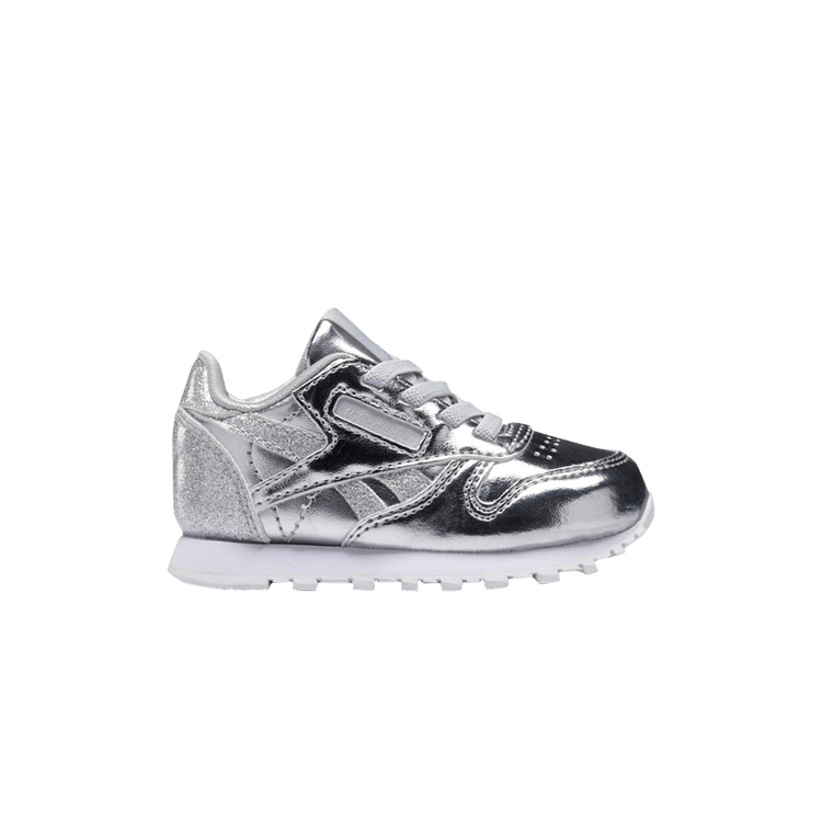 Classic Leather Toddler 'Silver Metallic'