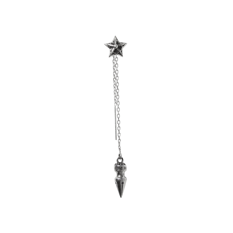 Buy Chrome Hearts Chain Spike Star Earring 'Silver' - 1383