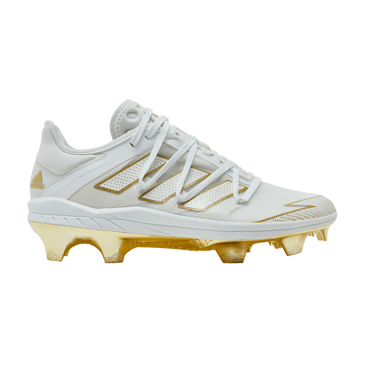 Men's/Youth VR76 TPU Special Edition Cleats- White/Metallic Gold 9