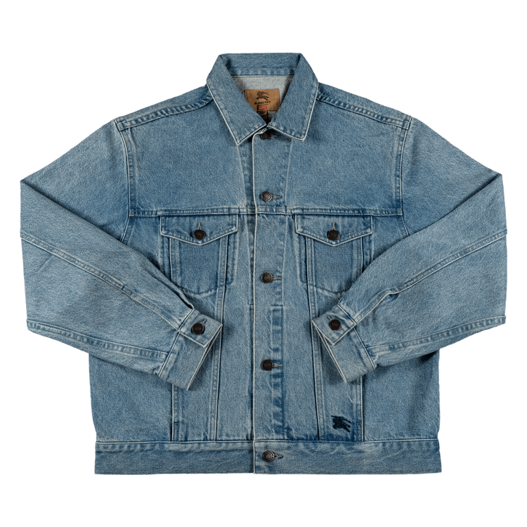 Buy Supreme x Burberry Denim Trucker Jacket 'Washed Blue 