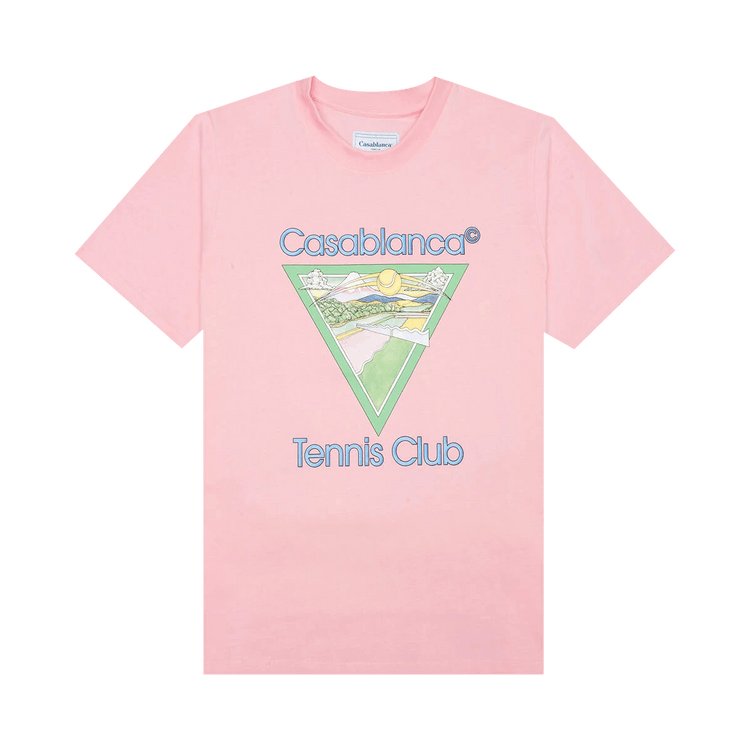 Buy Casablanca Tennis Club Icon T-Shirt 'Pink' - MS22 JTS 001T