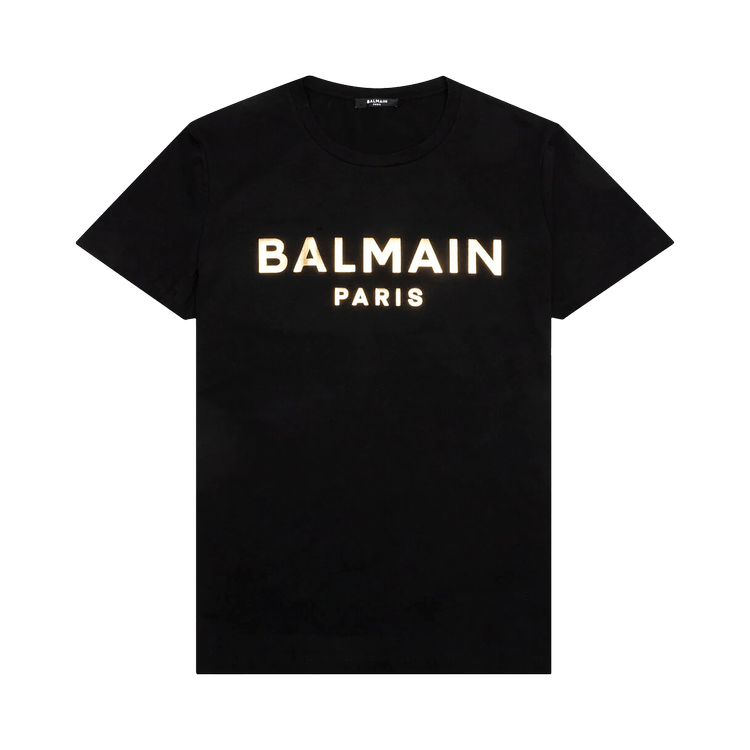 Balmain Foil T-Shirt 'Noir' | GOAT