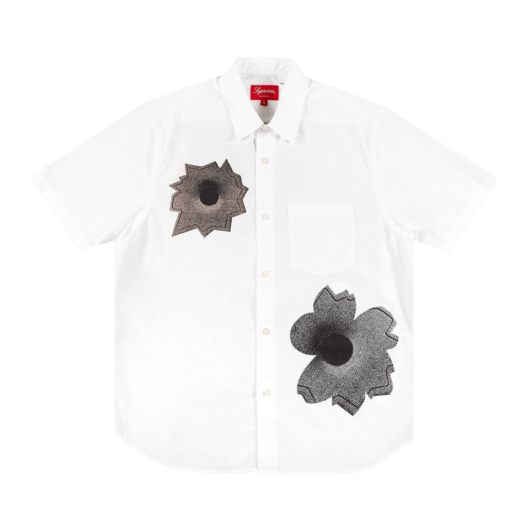 Buy Supreme x Nate Lowman Short-Sleeve Shirt 'White' - SS22S32