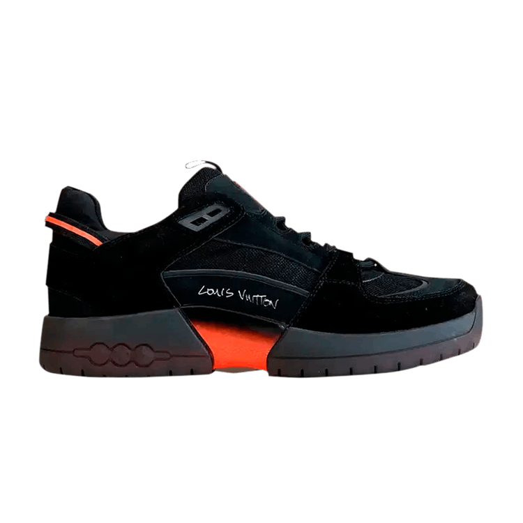 black and orange louis vuitton sneakers