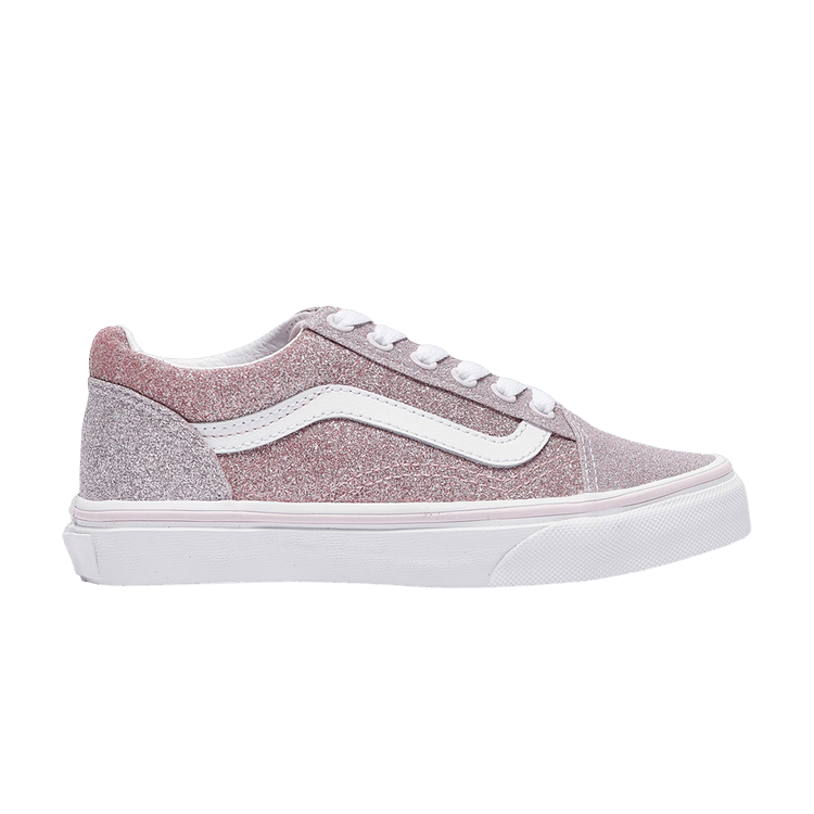 Old Skool '2 Tone Glitter - Orchid Ice Powder Pink'