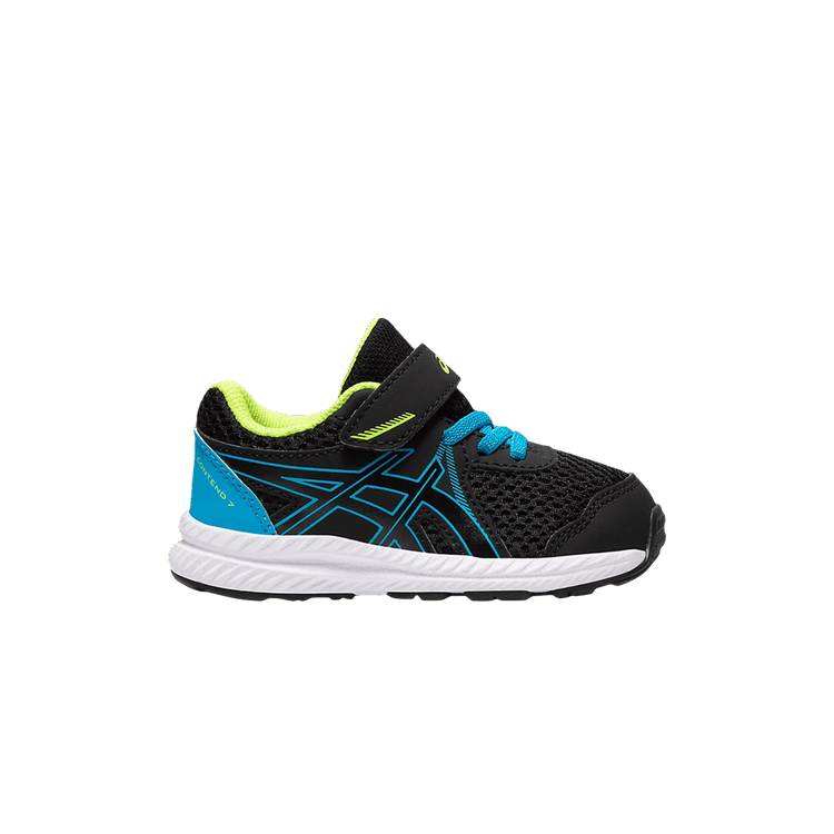 (TD) ASICS Contend 7 'Black Digital Aqua'