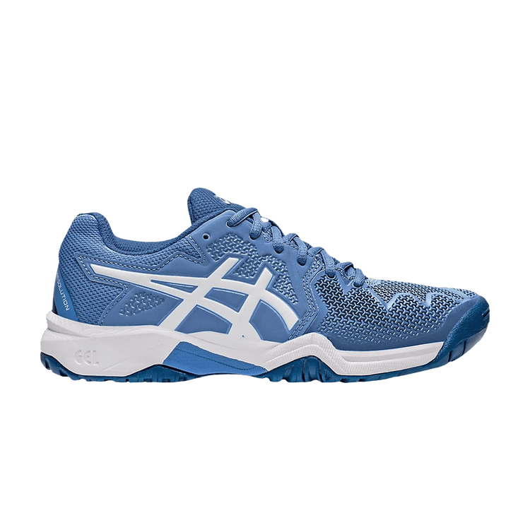 (GS) ASICS Gel Resolution 8 'Blue Harmony White'