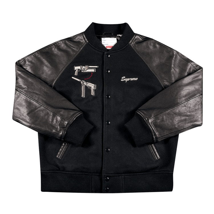 Supreme Aeon Flux Varsity Jacket 'Black'