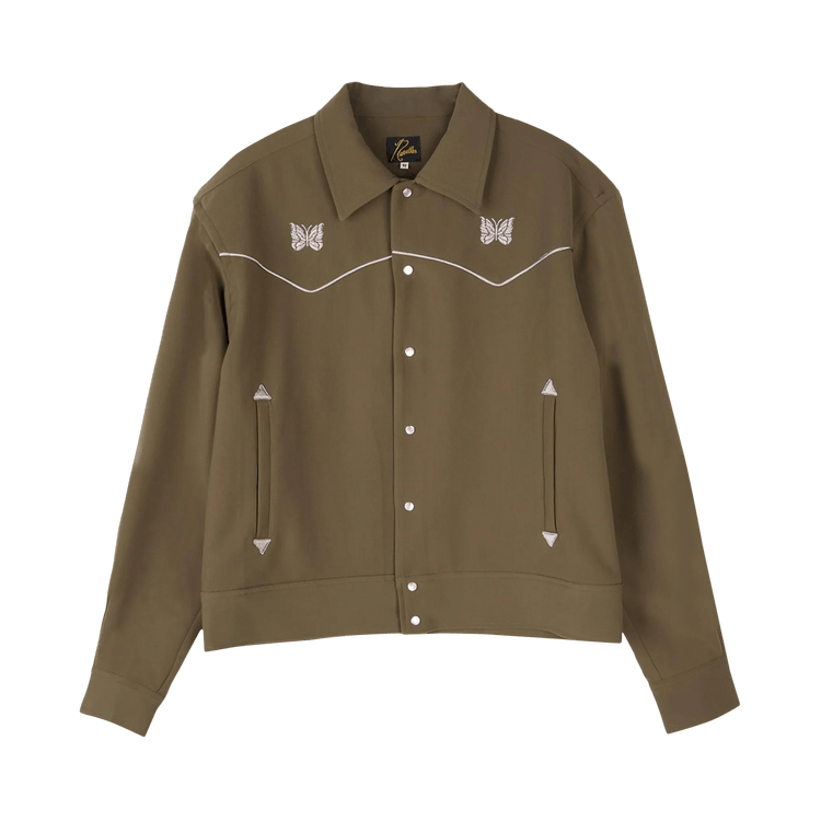 ジャケット・アウター NeedlesCOWBOY JACKET Buy Needles Piping Cowboy Jacket 'Olive' - JO169A OLIV | GOAT