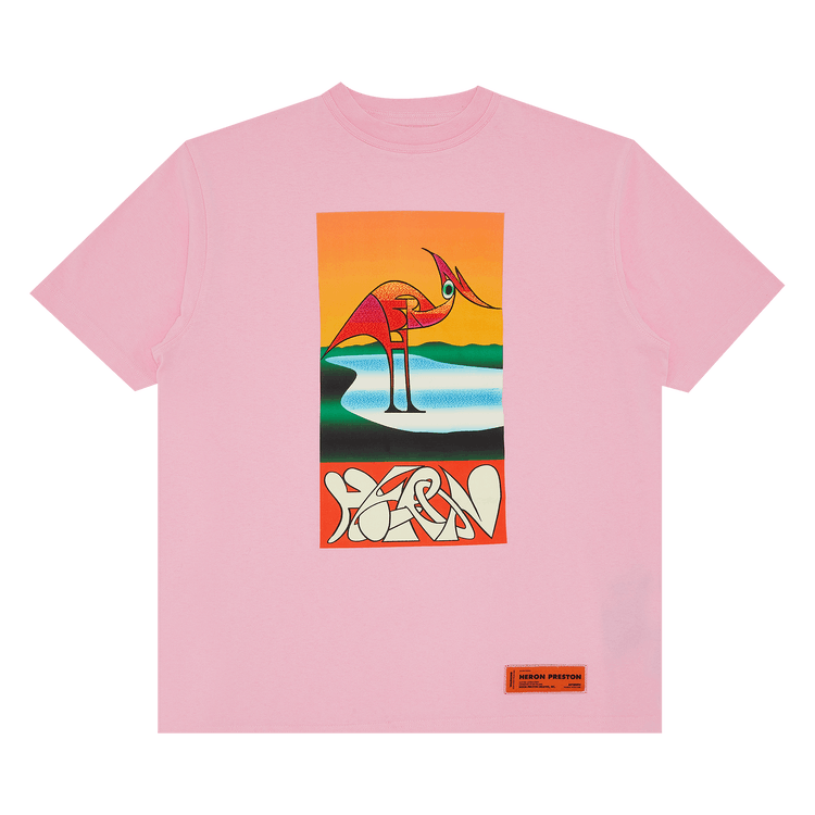 Buy Heron Preston Abstract Short-Sleeve Tee 'Pink/Orange