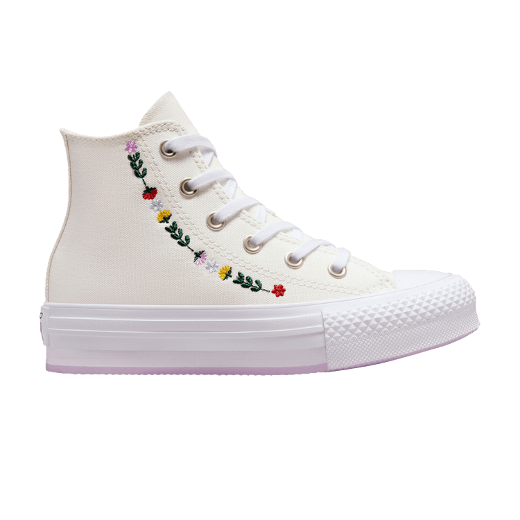 Chuck Taylor All Star EVA Lift Platform High PS 'Floral Embroidery'