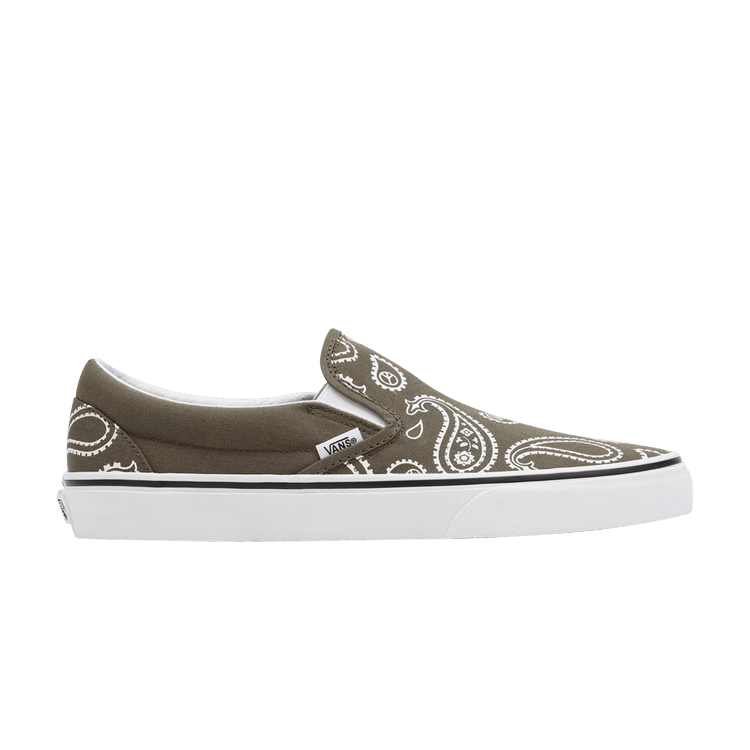 Classic Slip-On 'Peace Paisley - Grape Leaf'