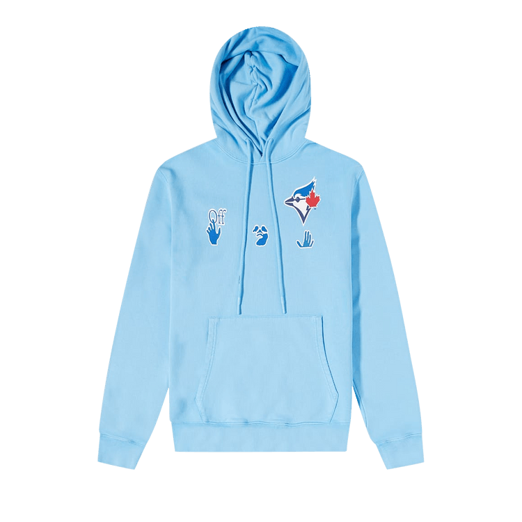 Buy Off White x MLB Toronto Bj Hoodie Light Blue OMBB034G21FLE0084045 GOAT