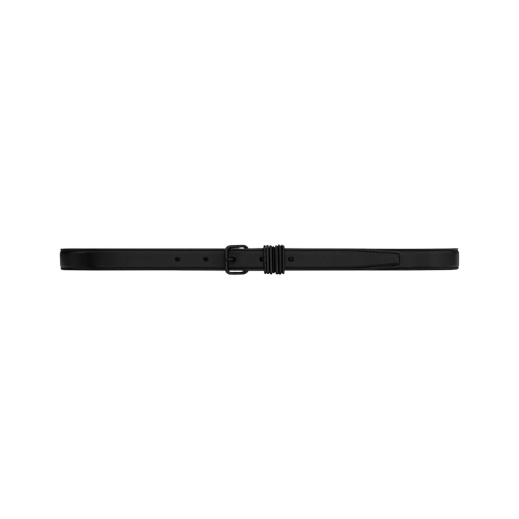 Buy Saint Laurent Stacked Loop Belt 'Black' - 649240 DSF0X