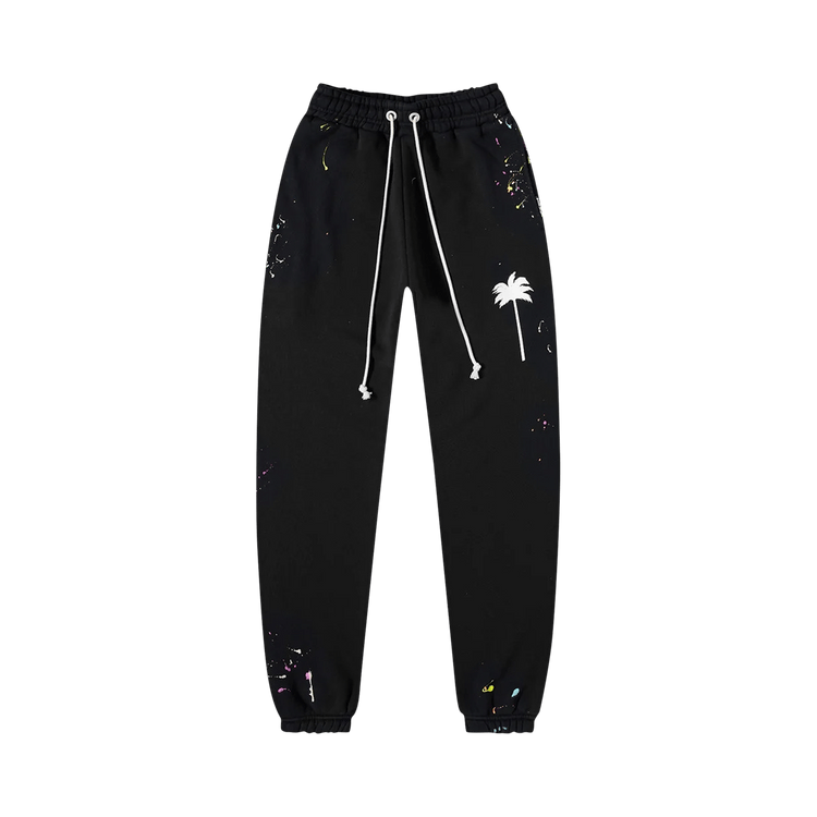 Buy Palm Angels PXP Painted Sweatpants 'Black/White