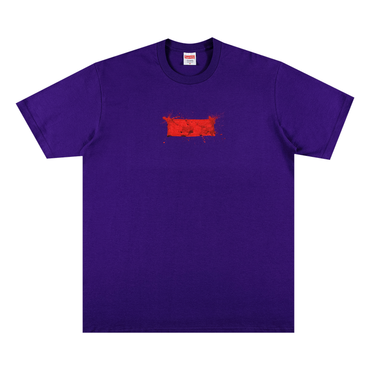 Supreme Ralph Steadman Box Logo Tee 'Purple' | GOAT