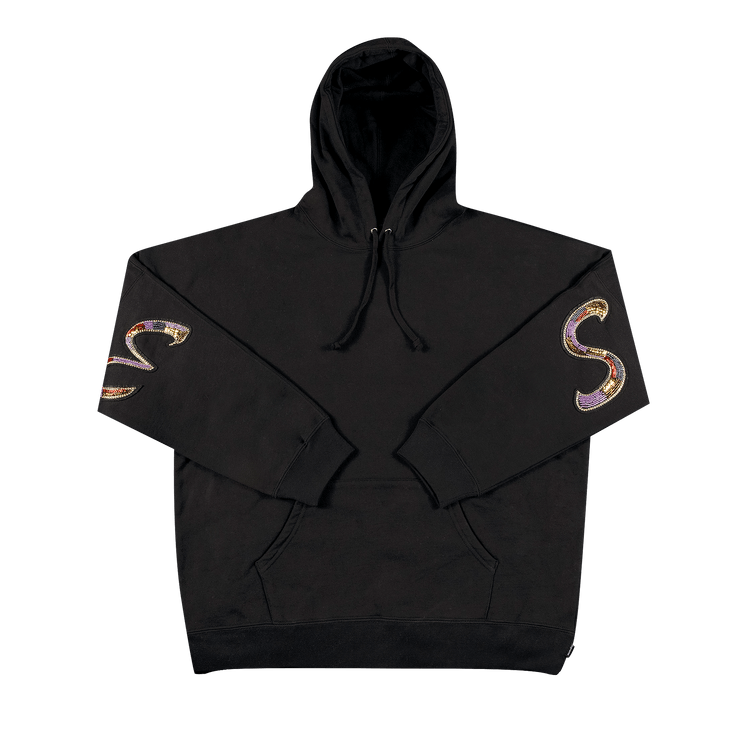 Buy Supreme Beaded Hooded Sweatshirt 'Black' - SS22SW37 BLACK | GOAT