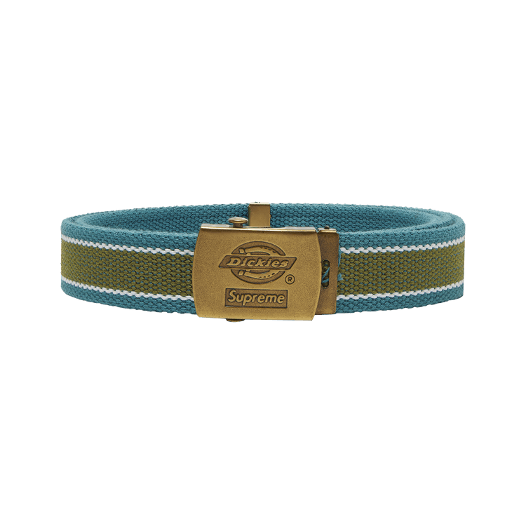 Supreme x Dickies Stripe Webbing Belt 'Teal' | GOAT