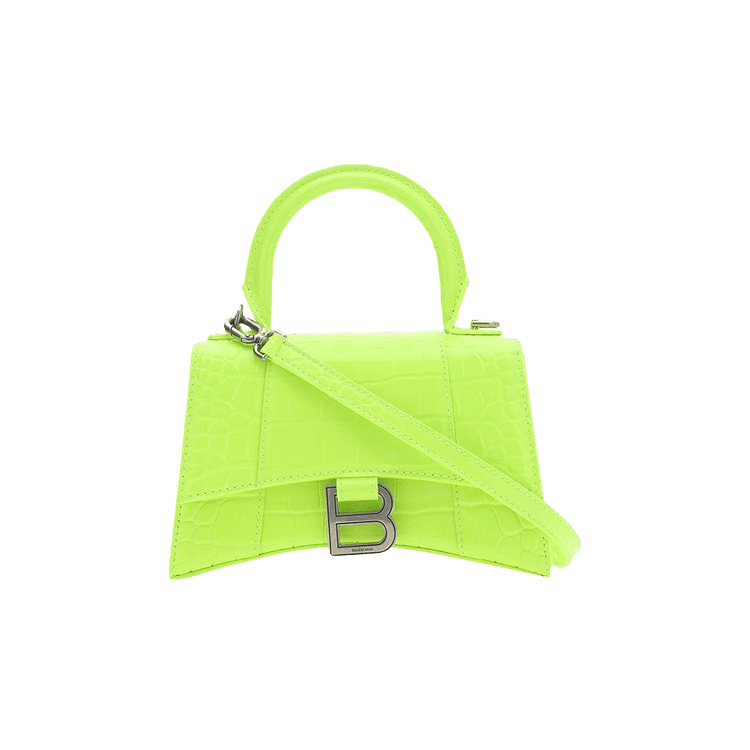 Balenciaga Hourglass Xs Bag Fluo Yellow Culture Circle