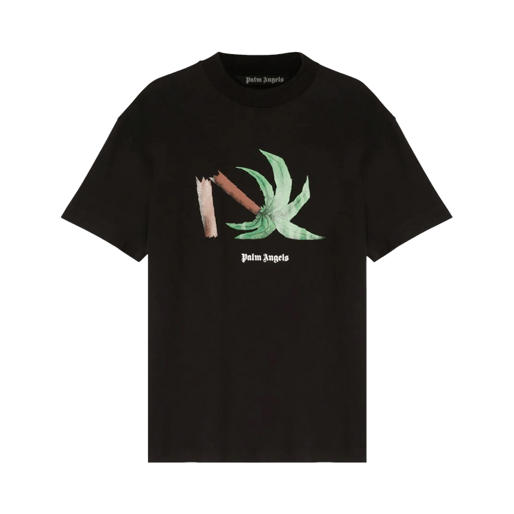 Buy Palm Angels Broken Palm Classic Tee 'Black/Green