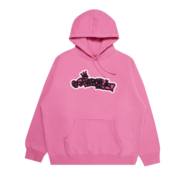 Buy Supreme Handstyle Hooded Sweatshirt 'Magenta' - SS21SW81