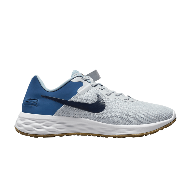 Nike Revolution 6 FlyEase Next Nature 'Pure Platinum Dark Marina Blue'