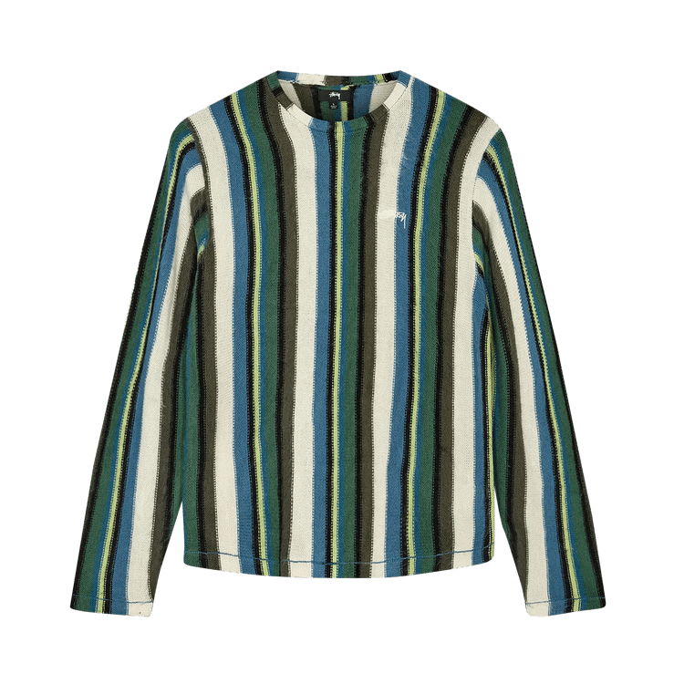 トップス Stussy Vertical Dot Striped Ls Crew STUSSY ステューシー カットソー 長袖 メンズ Vertical Dot