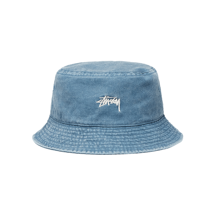 Buy Stussy Washed Stock Bucket Hat 'Laguna Blue' - 1321086