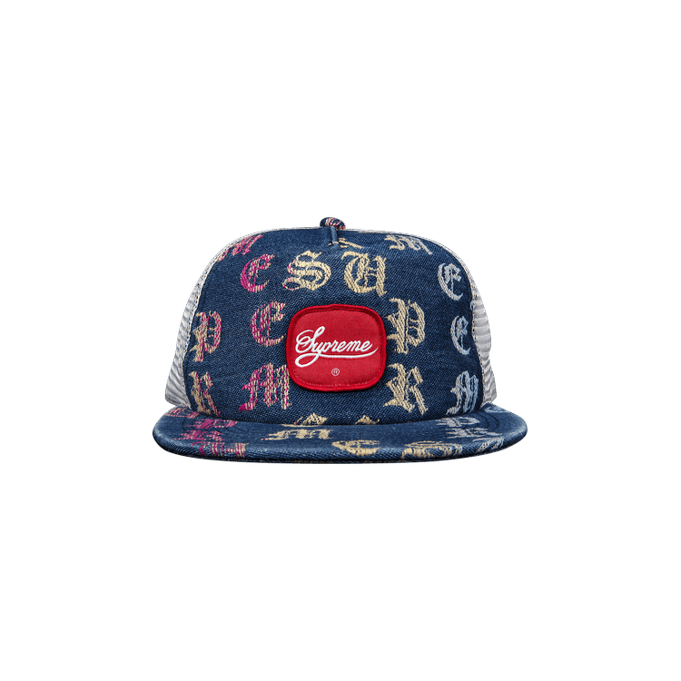 Buy Supreme Gradient Jacquard Denim Mesh 5-Panel 'Blue' - SS22H112