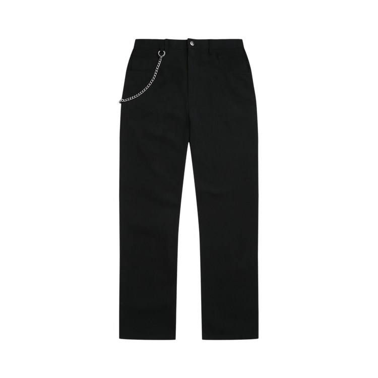 Buy Fred Perry x Raf Simons Chain Detail Twill Trousers 'Black