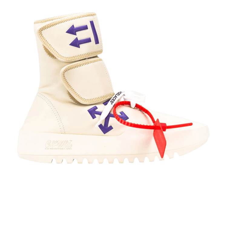 Off white moto sneakers top