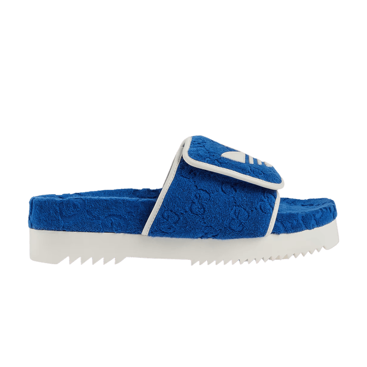 Adidas x Gucci GG Platform Sandal 'Blue Cotton Sponge'