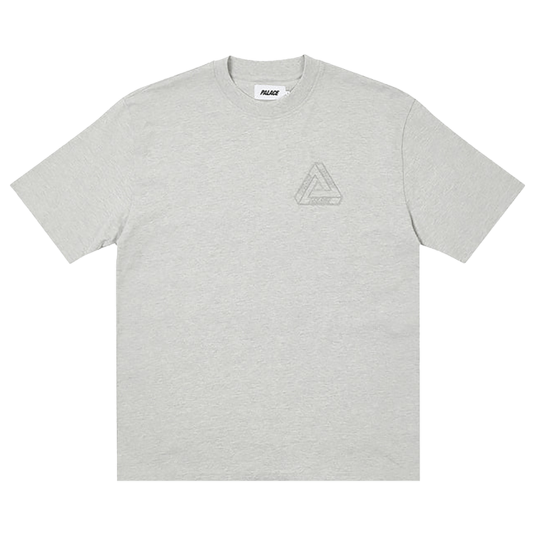 Buy Palace Tri-Ferg Embossed T-Shirt 'Grey Marl' - P22ES173 | GOAT